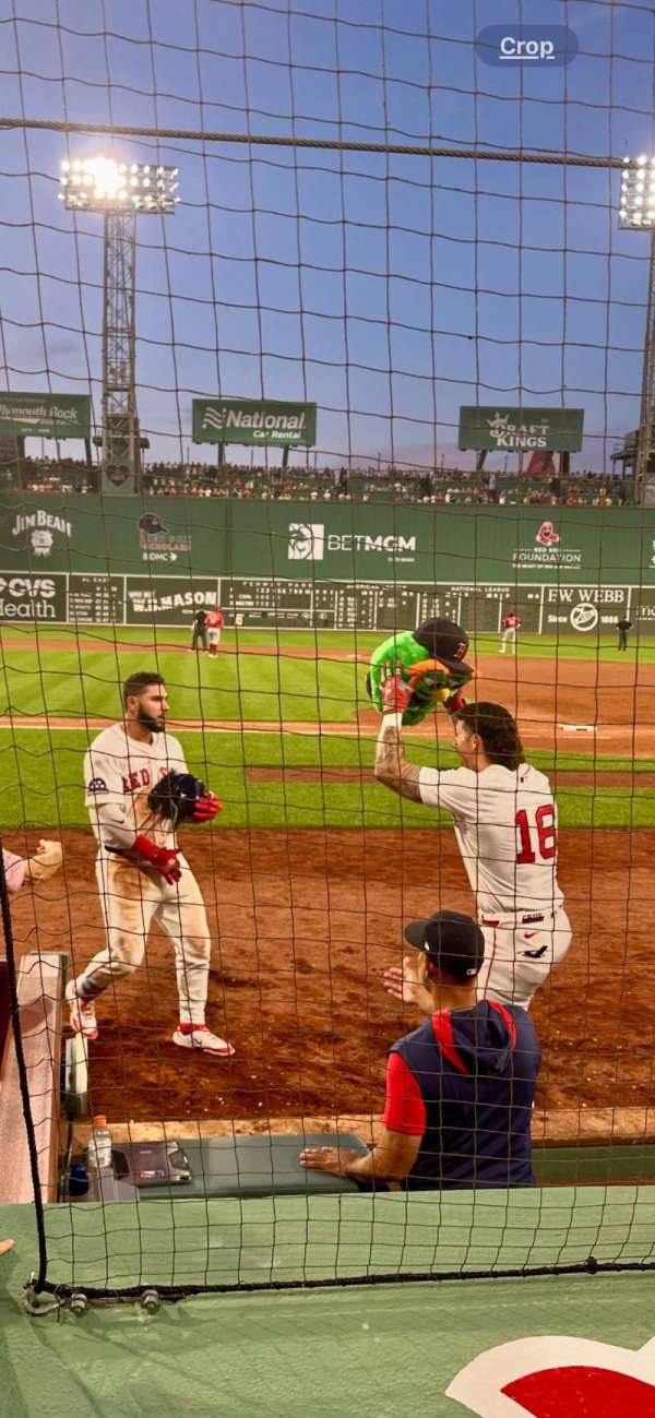 Fenway Park, section: Field Box 29, row: C, seat: 3