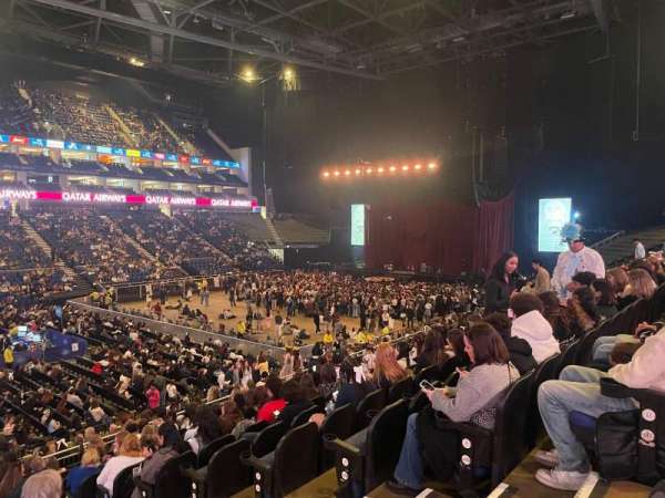 The O2, London, section: 110, row: V, seat: 294