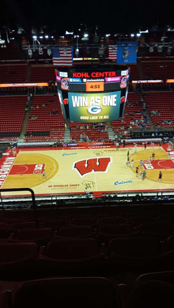 Kohl Center, section: 308, row: G, seat: 12