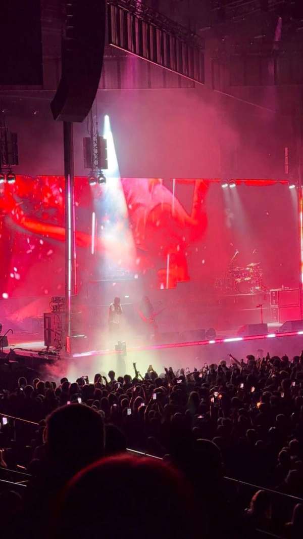The O2, London, section: 102, row: L, seat: 62