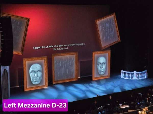 Zellerbach Hall, section: Left Mezzanine, row: D, seat: 23