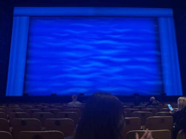 Fisher Theatre, section: Main Floor C, row: H, seat: 107