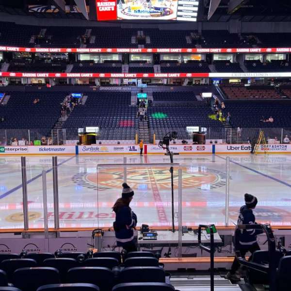 Bridgestone Arena, section: 105, row: Jj, seat: 1