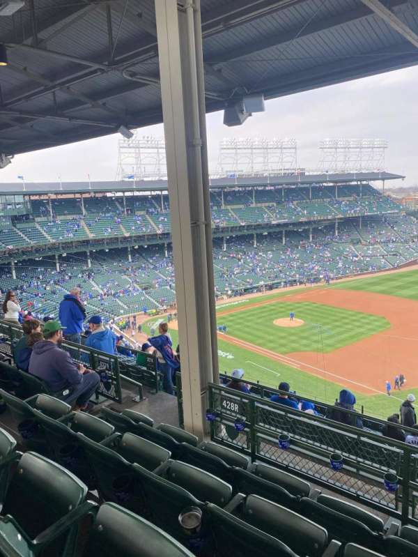 Wrigley Field, section: 428R, row: 4, seat: 7