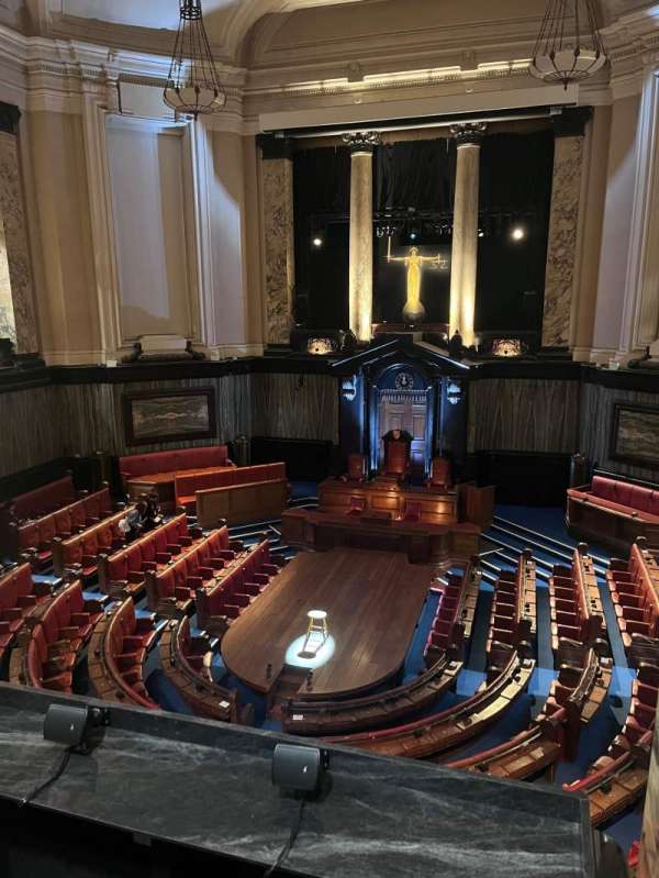 London County Hall, section: Central Gallery, row: B, seat: 28