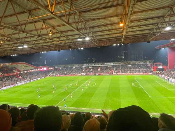City Ground, section: J, row: 21, seat: 70