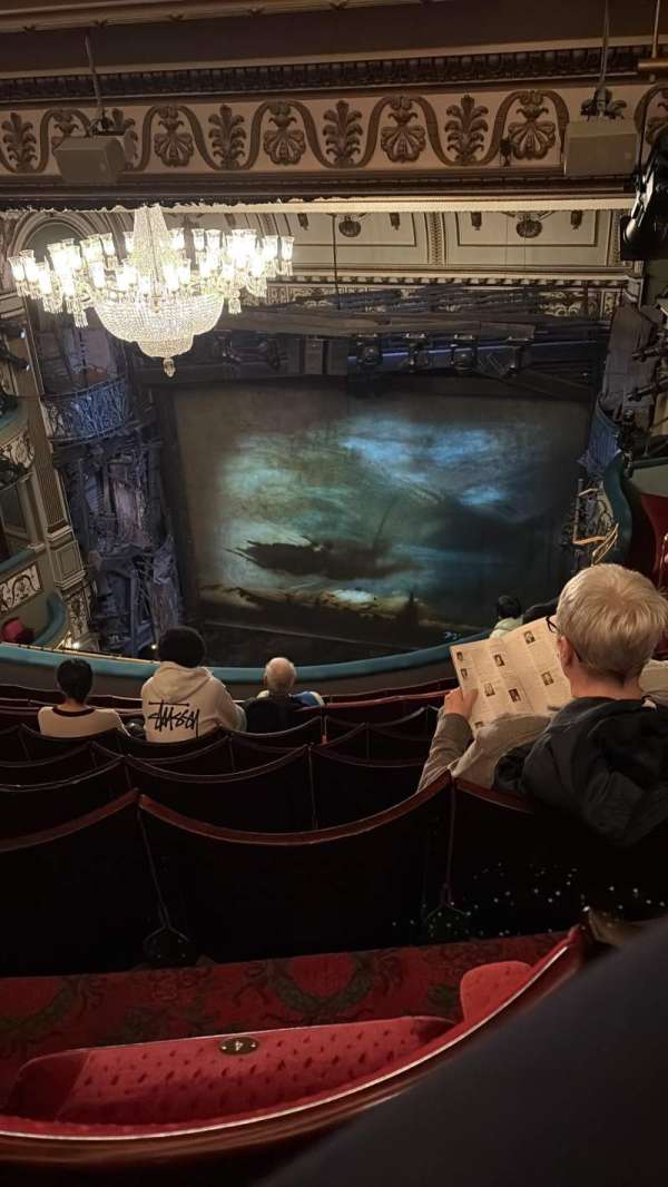 Sondheim Theatre, West End, section: Grand Circle, row: K, seat: 4