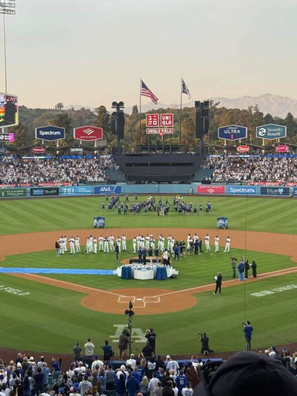 Dodger Stadium, section: 102LG, row: O, seat: 4