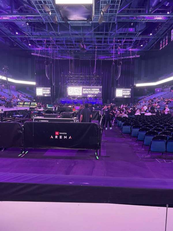 Toyota Arena, section: 109, row: B, seat: 9