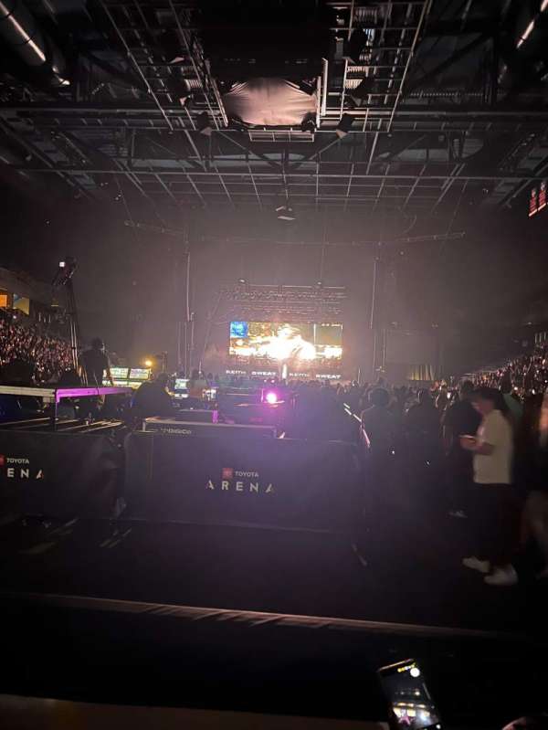 Toyota Arena, section: 109, row: B, seat: 10