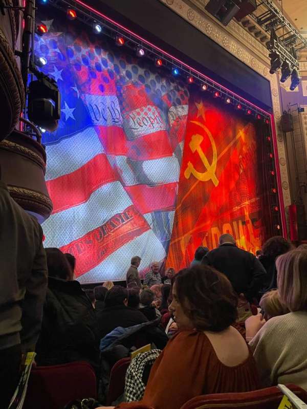 Imperial Theatre, section: Orchestra L, row: H, seat: 21