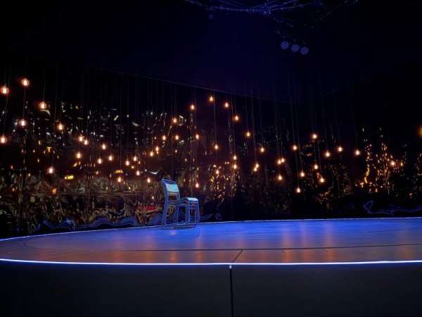 Hampstead Theatre, section: Stalls, row: B, seat: 4