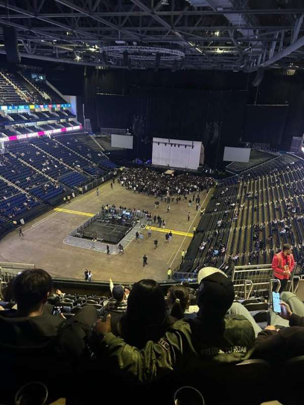 The O2, London, section: 414, row: K, seat: 766