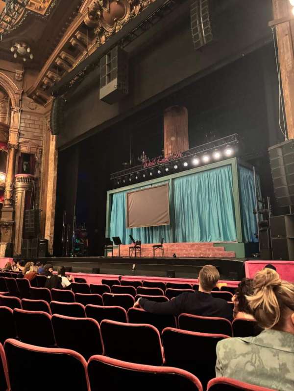 The London Palladium, section: Stalls, row: I, seat: 5