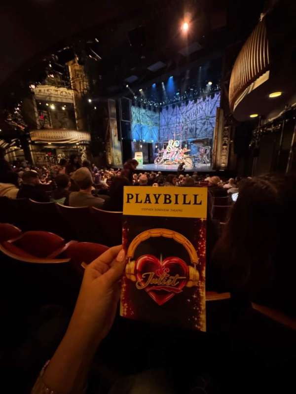Stephen Sondheim Theatre, section: Orchestra R, row: O, seat: 18