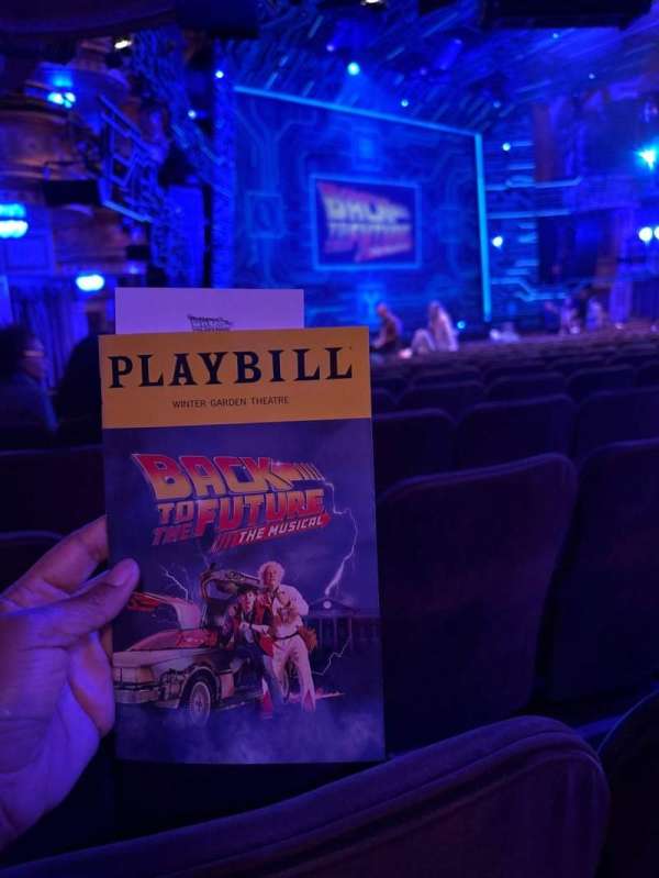 Winter Garden Theatre, section: Orchestra L, row: S, seat: 33