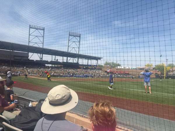 Salt River Fields, section: 102, row: 2, seat: 12