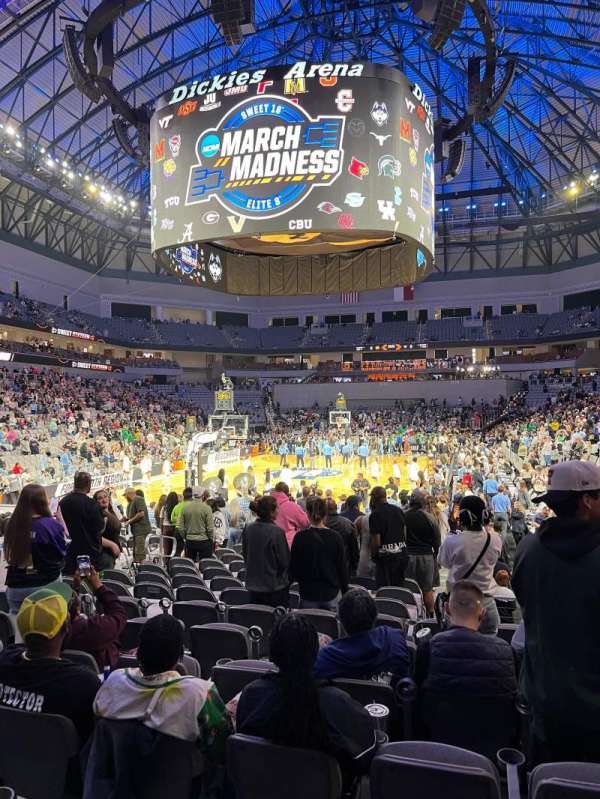 Dickies Arena, section: 114, row: 7, seat: 5