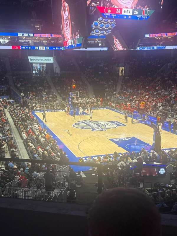 Spectrum Center, section: 110, row: W, seat: 18