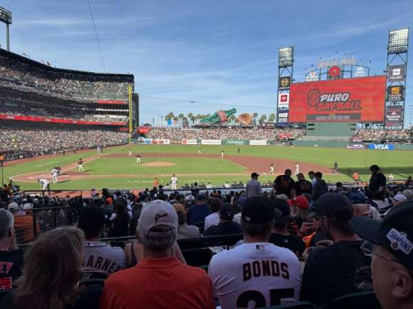 Oracle Park, section: 109, row: 26, seat: 11