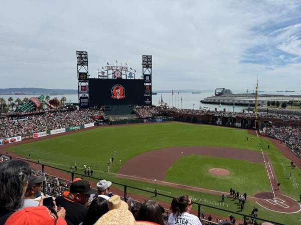 Oracle Park, section: VB321, row: D, seat: 3