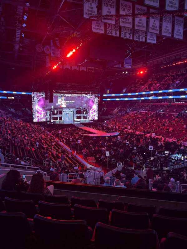 TD Garden, section: 8, row: 26, seat: 10