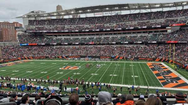 Paycor Stadium, section: 206, row: 8, seat: 14