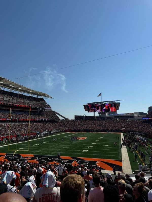 Paycor Stadium, section: 122, row: 29, seat: 11