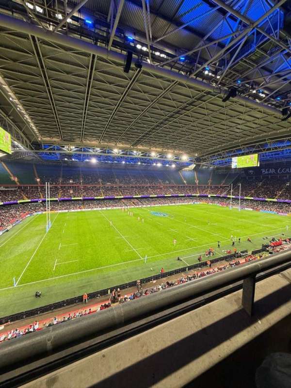 Principality Stadium, section: U12, row: 1, seat: 20