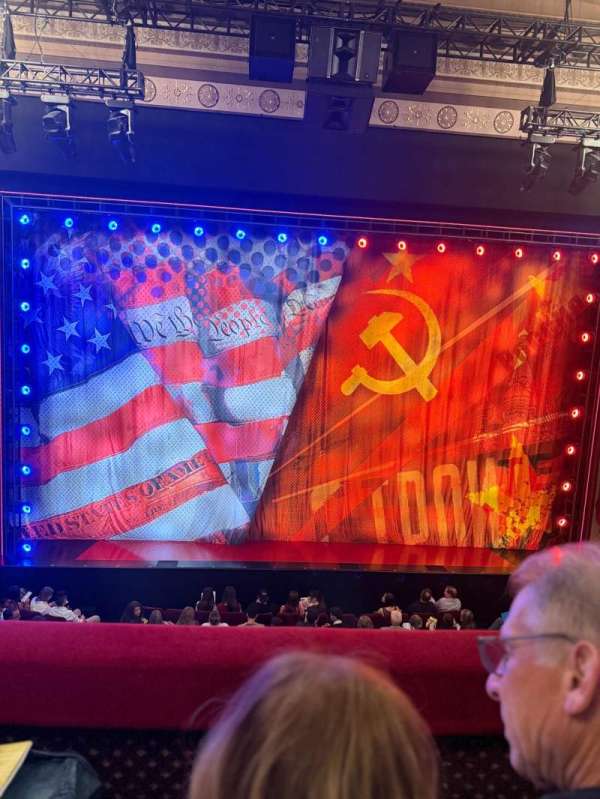 Imperial Theatre, section: Front Mezzanine LC, row: B, seat: 202