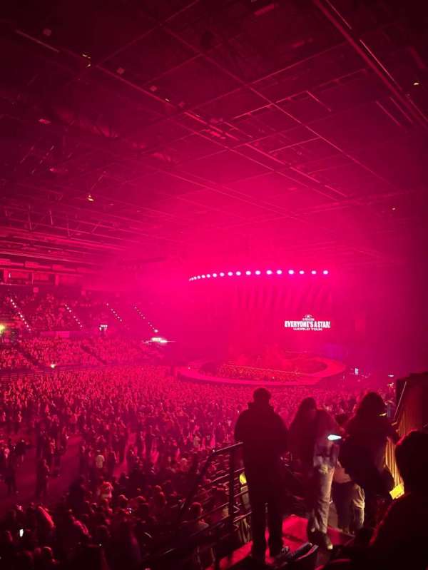 utilita arena birmingham, section: 3 Upper, row: DD, seat: 124