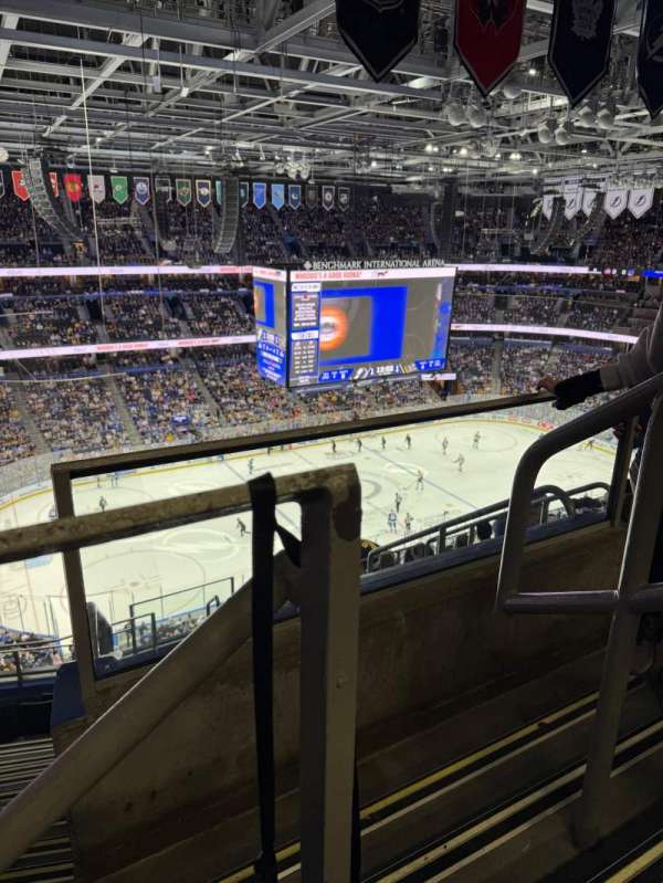 Benchmark International Arena, section: 319, row: H, seat: 1