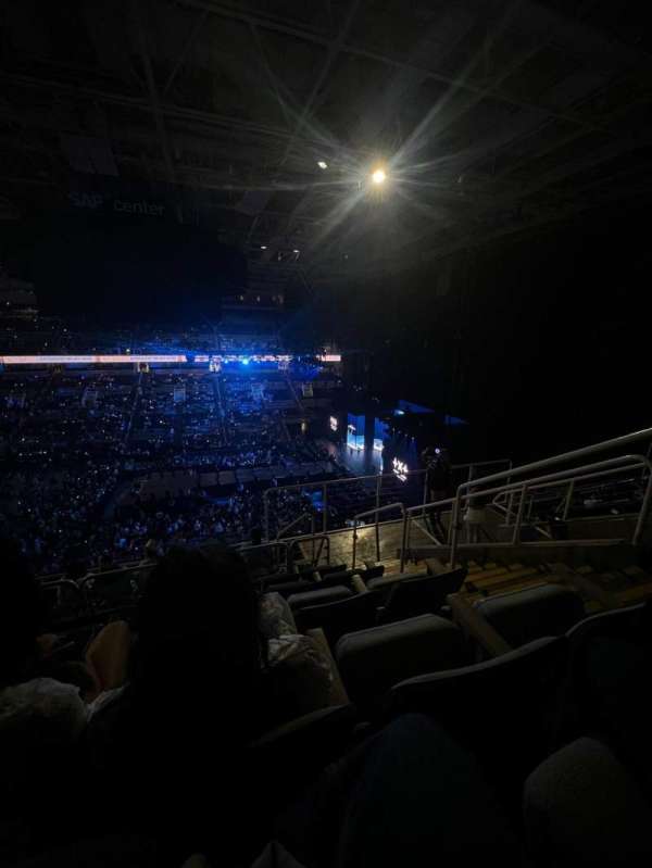 SAP Center, section: 201, row: 7, seat: 2