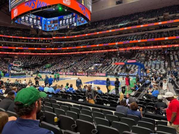 American Airlines Center, section: 105, row: G, seat: 1