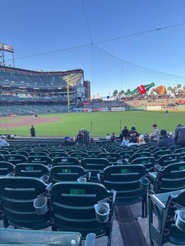 Oracle Park, section: 103, row: 17, seat: 12