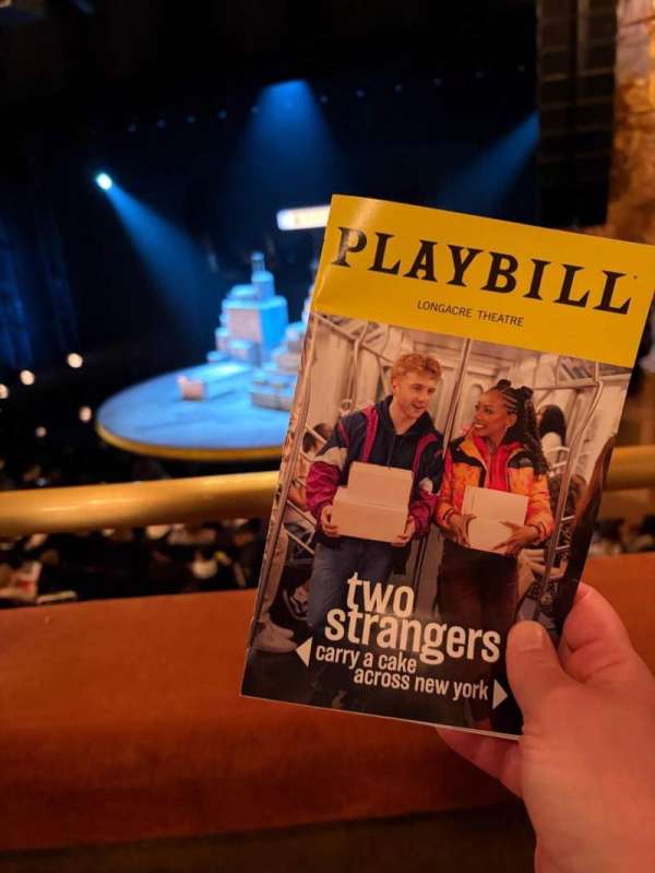 Longacre Theatre, section: Mezzanine R, row: A, seat: 7