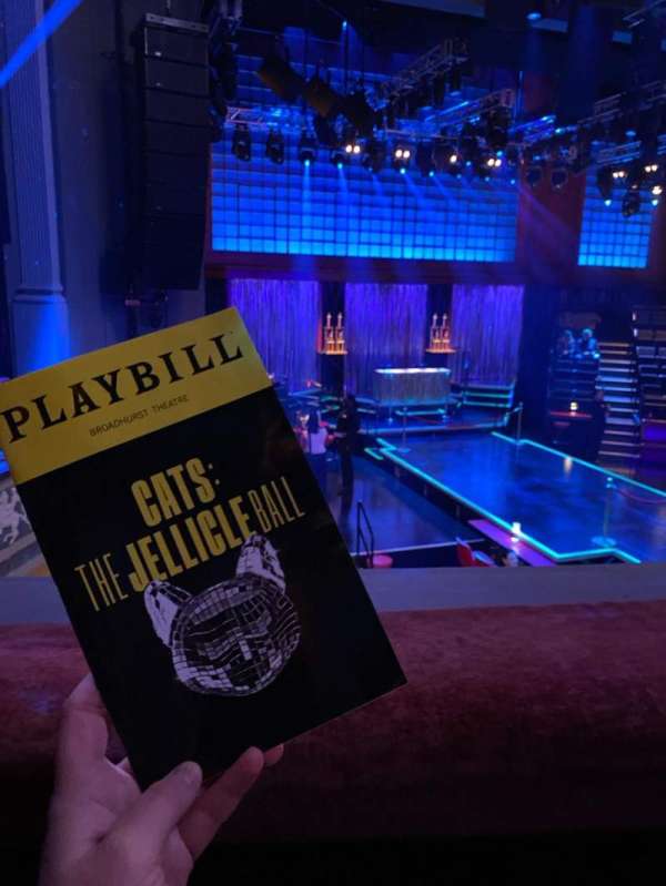 Broadhurst Theatre, section: Mezzanine L, row: A, seat: 13
