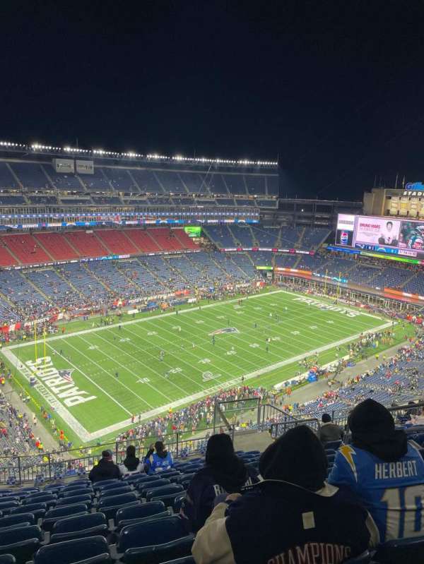 Gillette Stadium, section: 337, row: 18, seat: 8