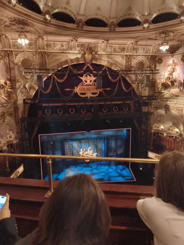 London Coliseum, section: Balcony, row: B, seat: 33