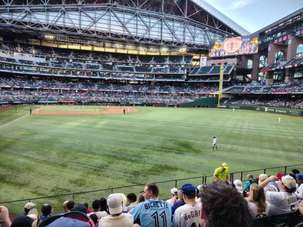 Globe Life Field, section: 129, row: 8, seat: 7