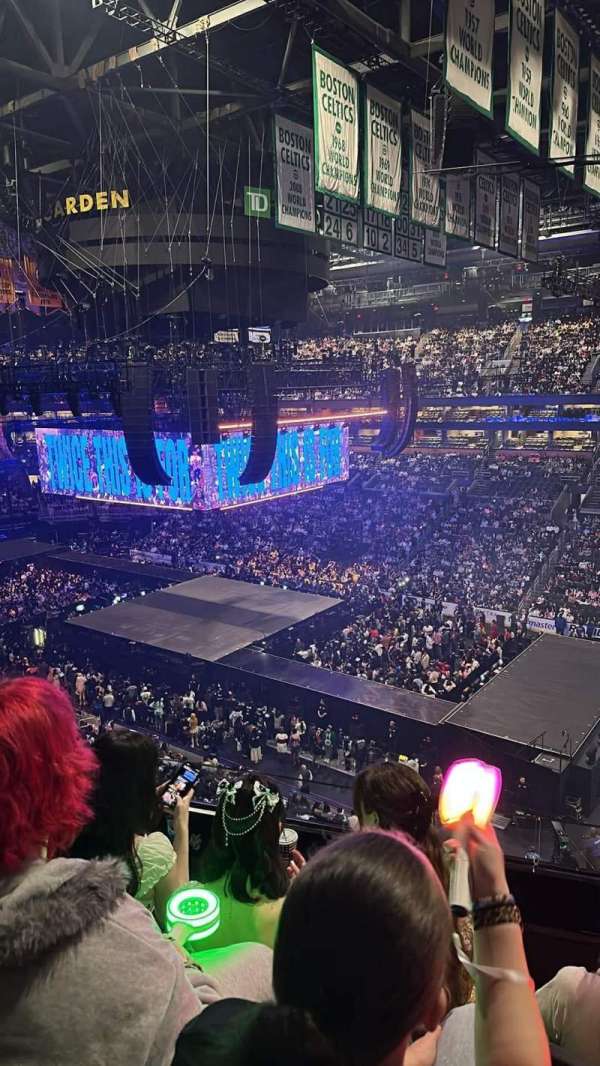 TD Garden, section: 313, row: 3, seat: 1
