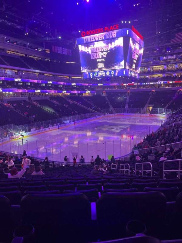 Rogers Place, section: 109, row: 25, seat: 4