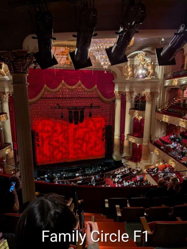 Academy of Music, section: Family Circle E, row: F, seat: 1