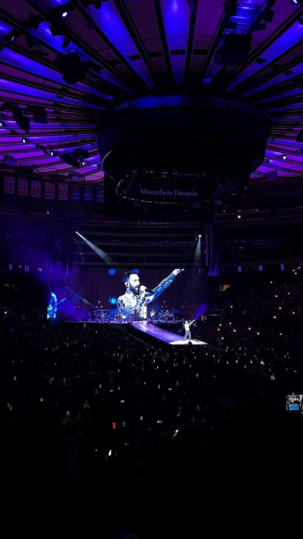 Madison Square Garden, section: 101, row: 9, seat: 6