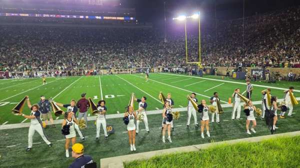 Notre Dame Stadium, section: 25, row: 4, seat: 26