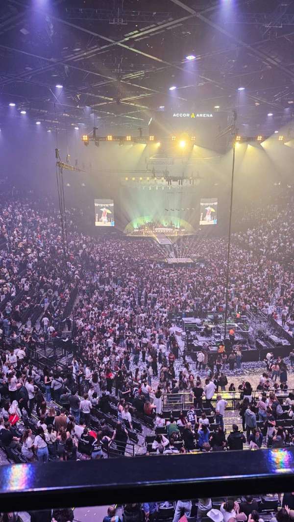 Accor Arena, section: Corbeille U, row: CU1, seat: 15