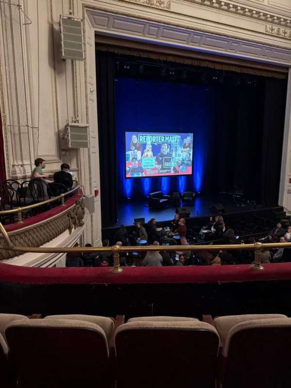 Wilbur Theatre, section: Mezzanine C, row: C, seat: 17