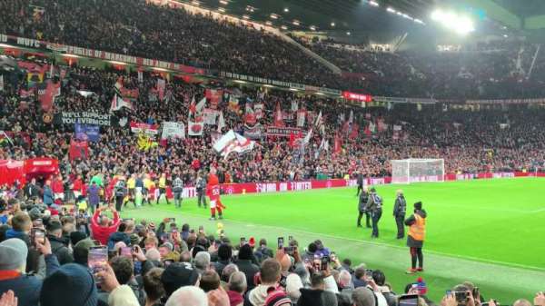 Old Trafford, section: S123, row: 1, seat: 188