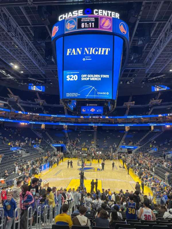 Chase Center, section: 121, row: 15, seat: 17