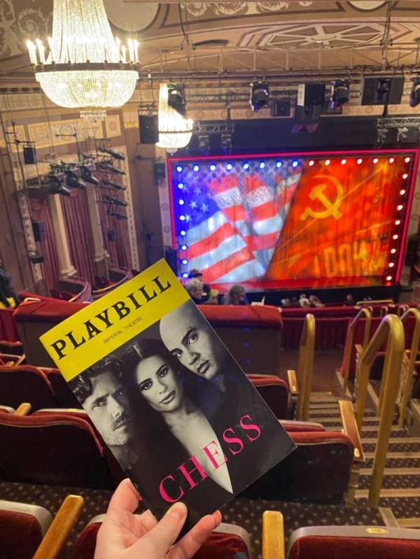 Imperial Theatre, section: Rear Mezzanine LC, row: F, seat: 202